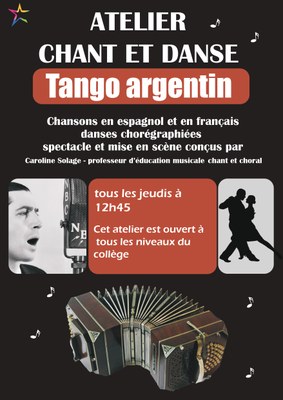 affiche Tango argentin education musicale page 0001